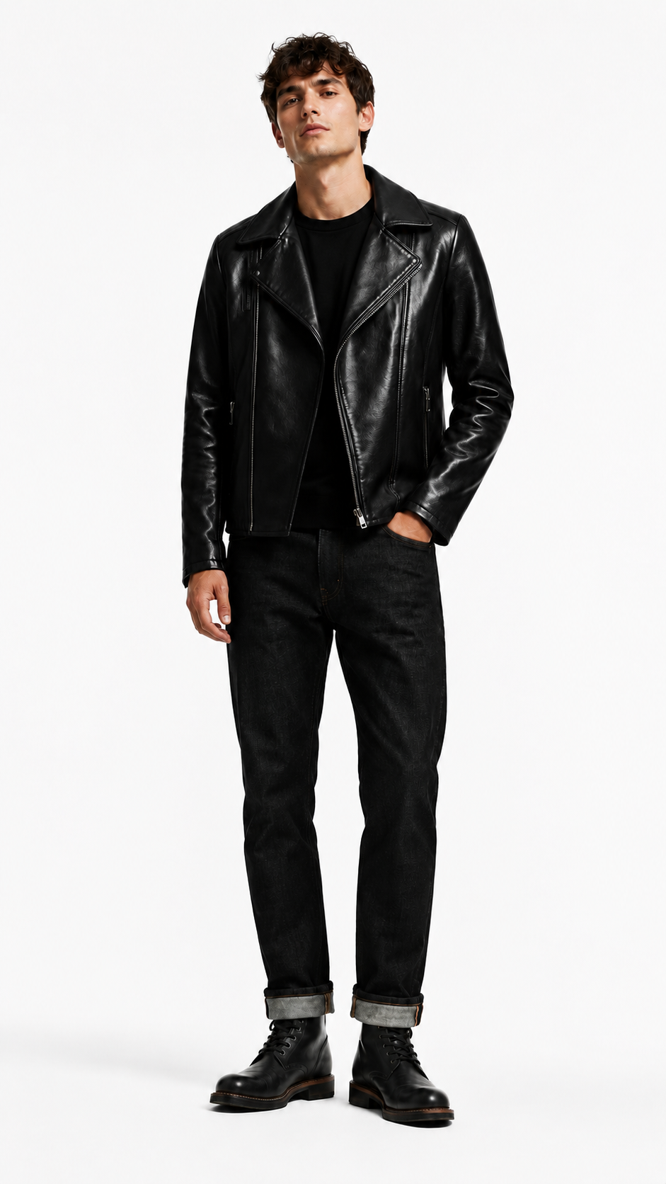 Black Leather Jacket for Men