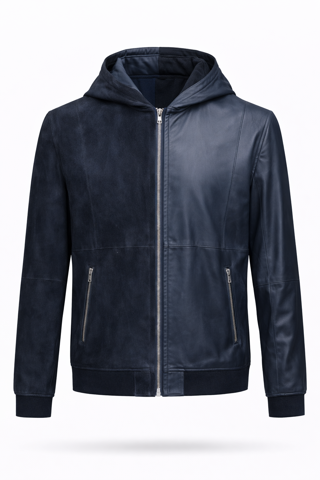 REVERSİBLE SUEDE AND LEATHER MEN'S LEATHER JACKET