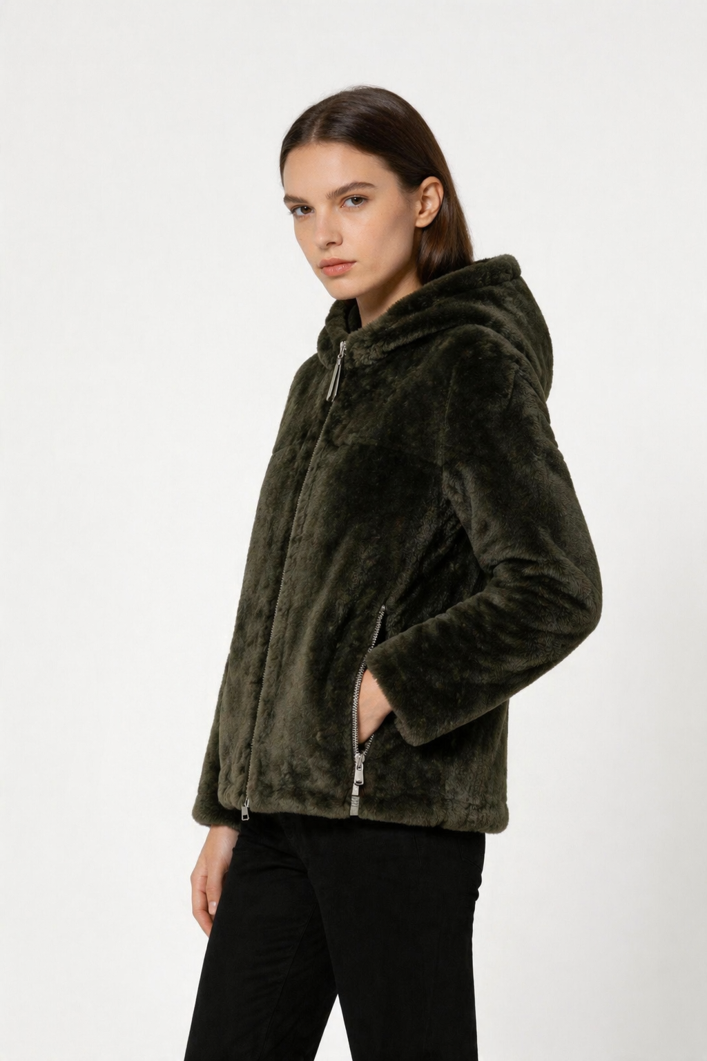 Reversible Lamb Leather and Fur Jacket for Women