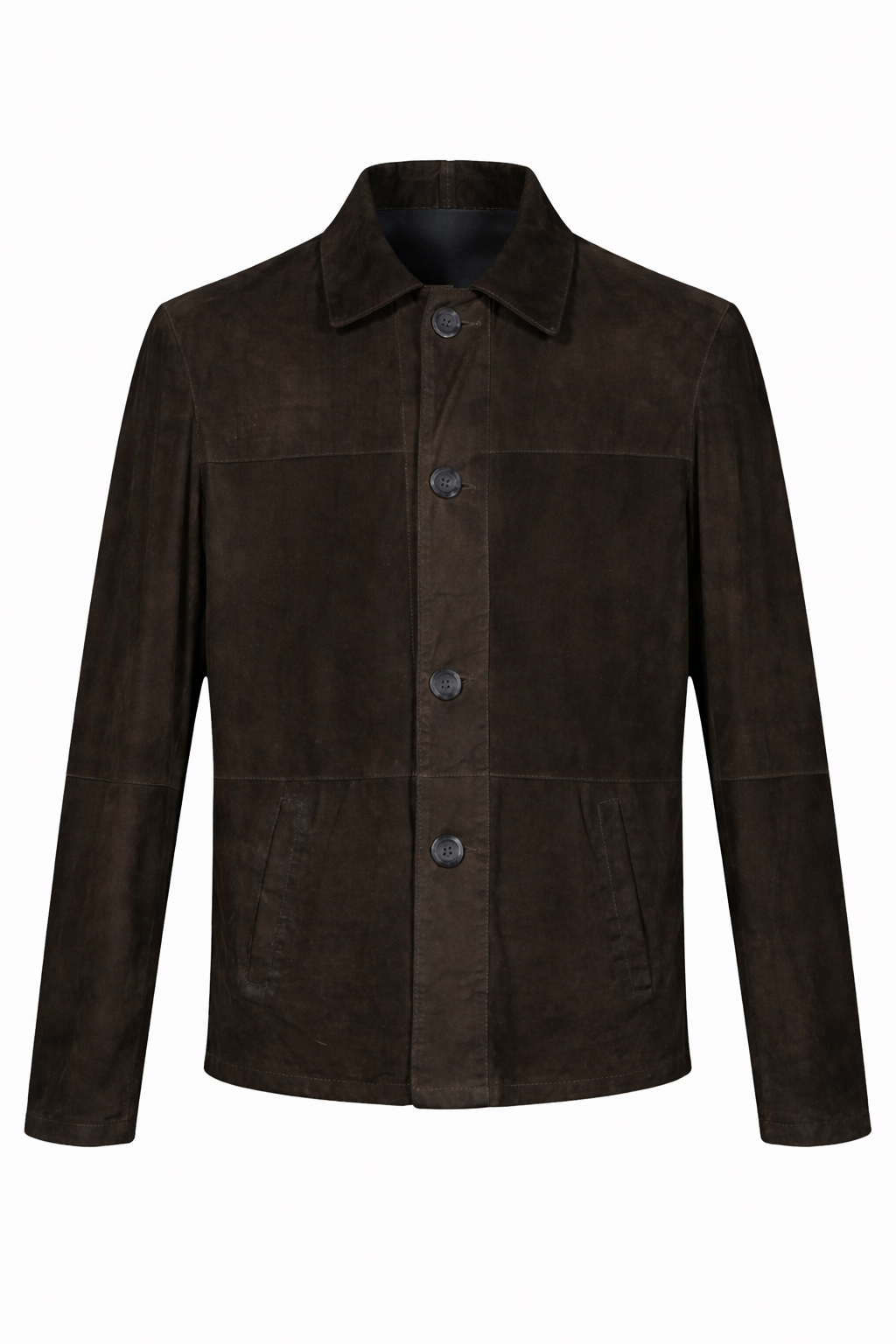 Reversible Brown Suede and Leather Jacker for Men