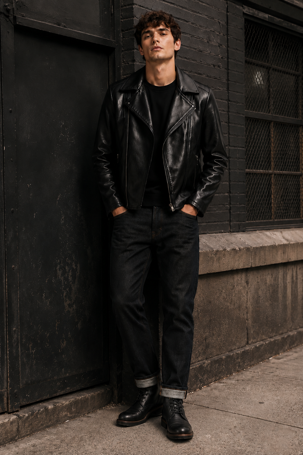 Black Leather Jacket for Men