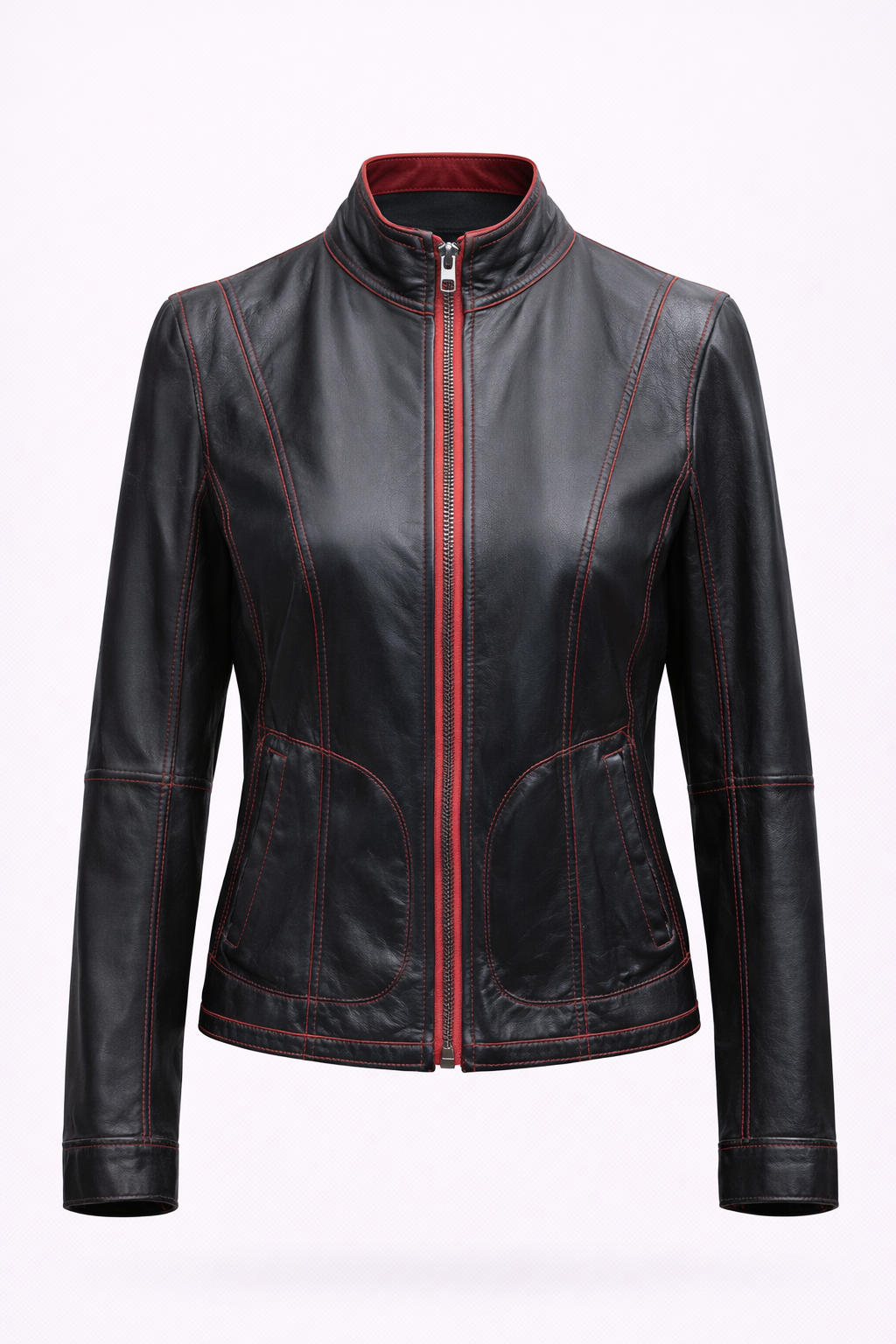 Reversble Lamb Leather and Suede Women Jacket