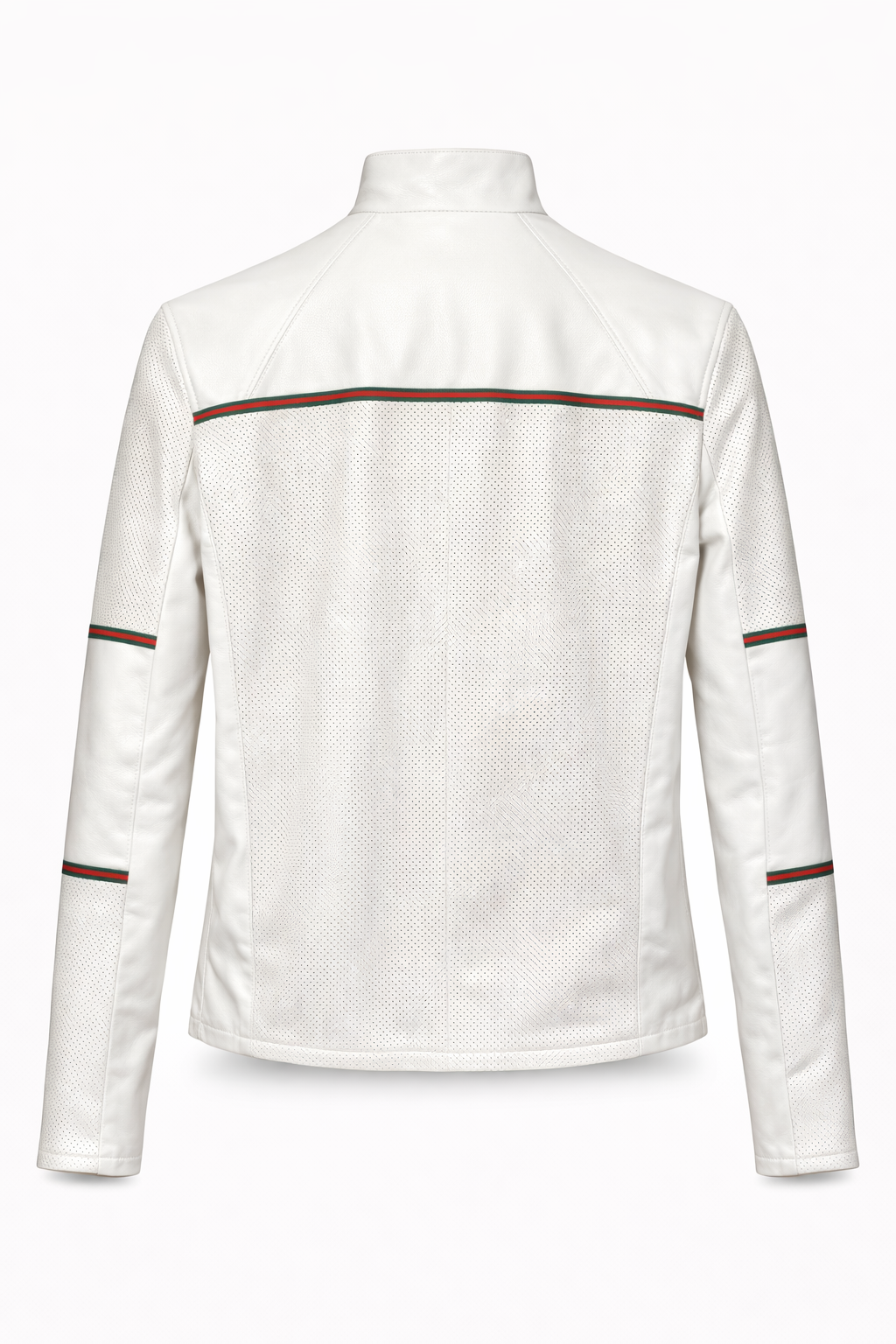 Reversible White Leather Jacket for Men