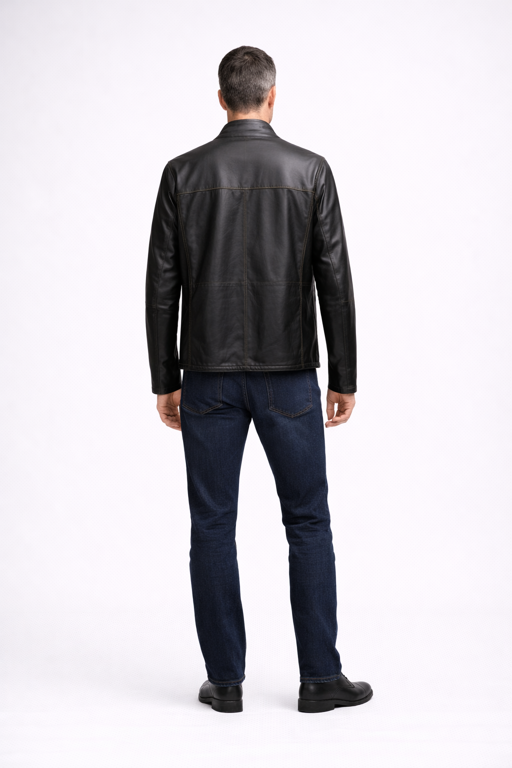 Blak Lamb Zig Leather Jacket for Men