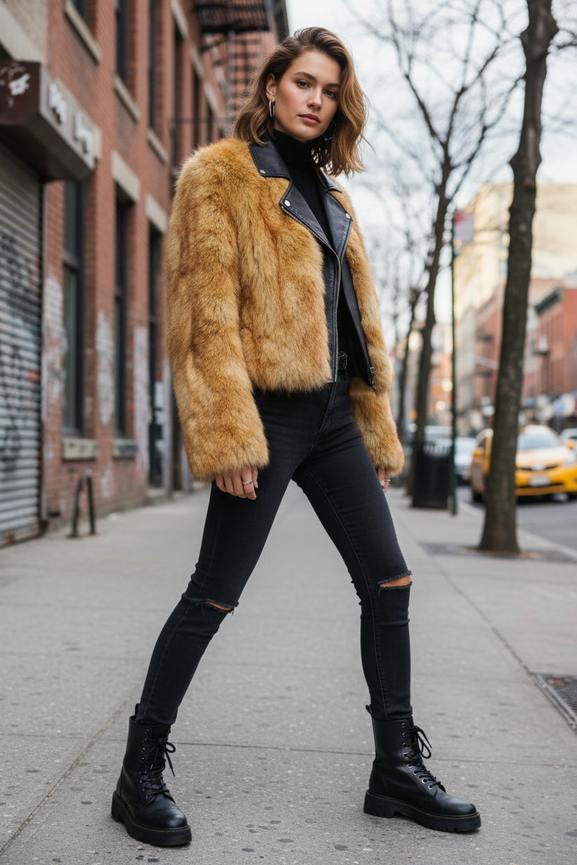 Real Fox Fur Jacket for Women