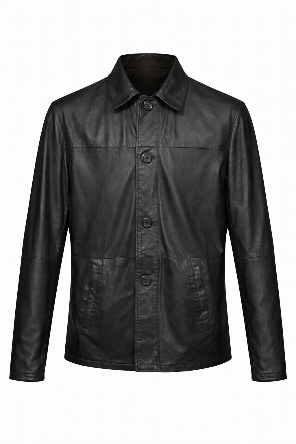 Reversible Brown Suede and Leather Jacker for Men