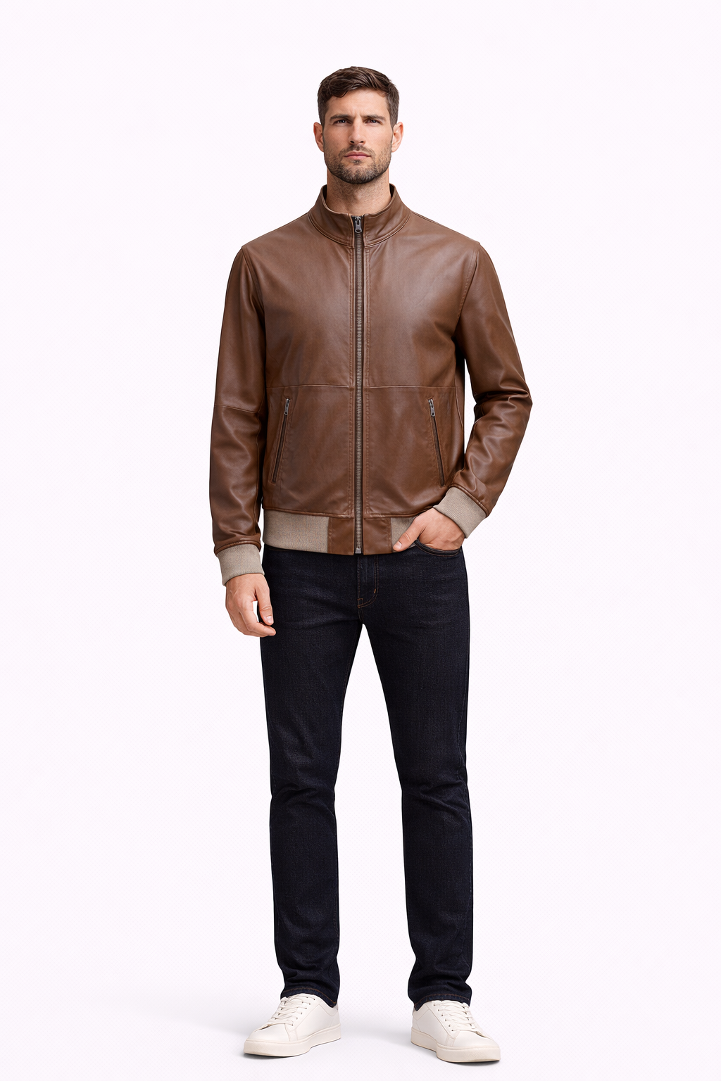 Reverseble Suede and Leather Jacket for Men