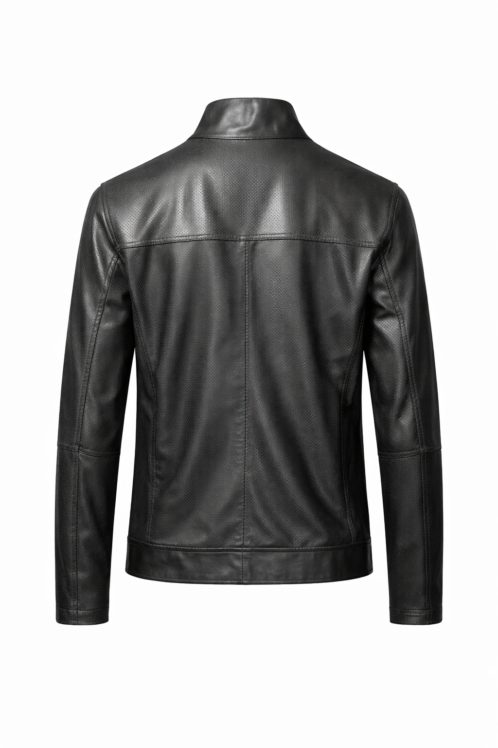 Reversible Dark Brown and Beige Suede Leather Jacker for Men