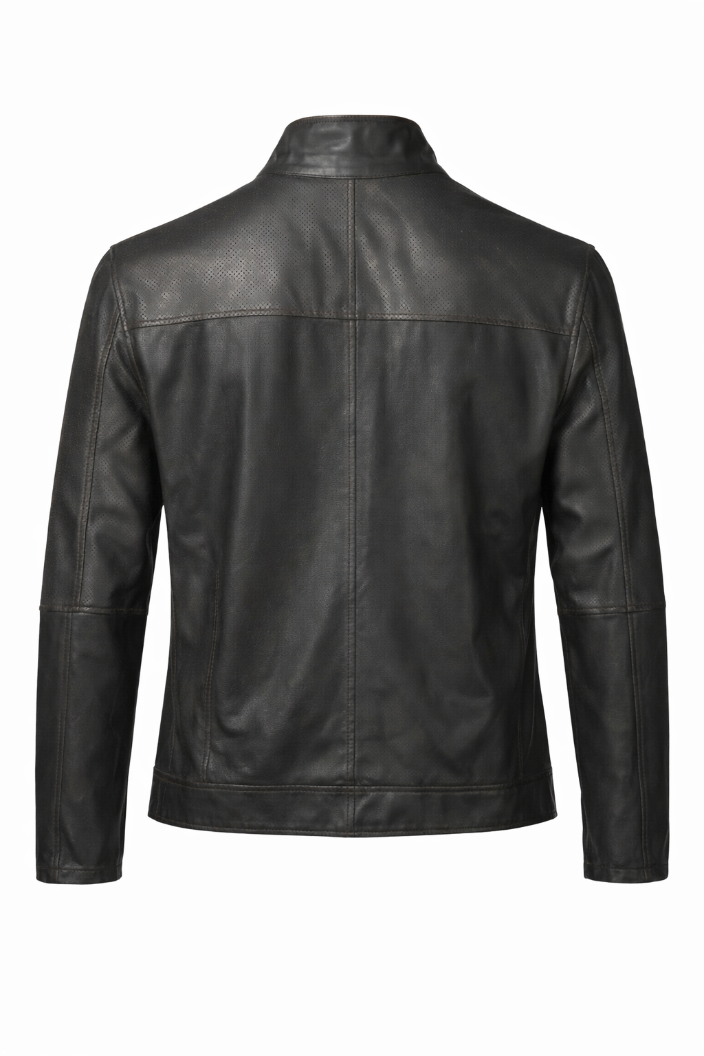 Reversible Brown and Black Suede Leather Jacket for Men
