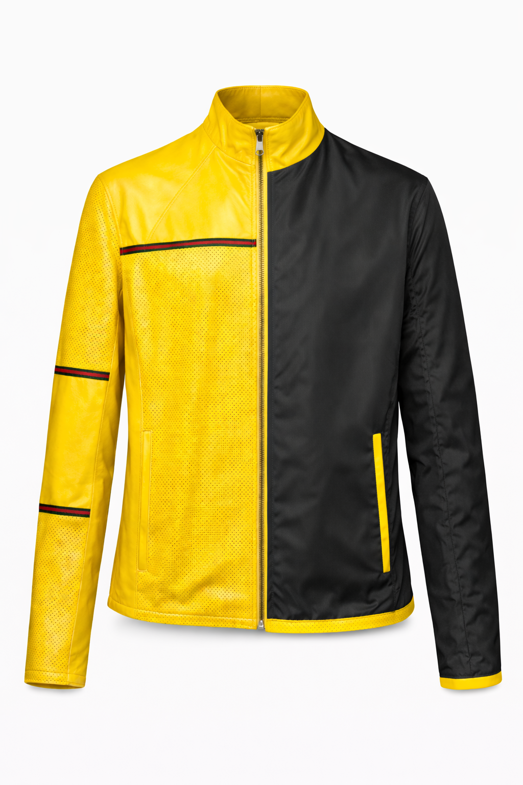 Reversible Yellow Leather Jacker for Men